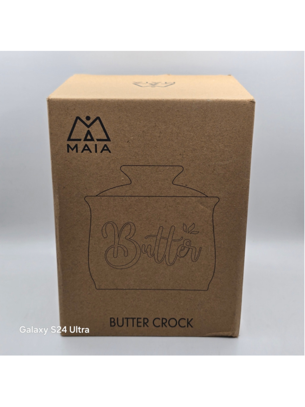 MAIA Kitchen Butter Crock One Size Black